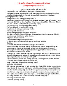 Tài liệu bồi dưỡng Học sinh giỏi Ngữ Văn 8 (chung cho ba sách) phiên bản 2