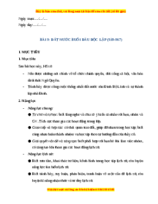 Giáo án Bài 9 Lịch sử 7 Kết nối tri thức (Phiên bản 2): Đất nước buổi đầu độc lập (939 - 967)