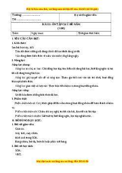 Giáo án Bài 22 Khoa học lớp 4 (Kết nối tri thức): Ôn tập chủ đề nấm