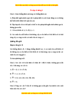 Trắc nghiệm Bài tập cuối chương 10 Toán 10 Chân trời sáng tạo