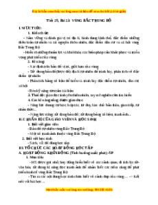 Giáo án Bài 23 Địa lí 9: Vùng Bắc Trung Bộ
