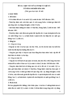 Giáo án Bài 12 Lịch sử 9 Kết nối tri thức (2024): Khu vực Mỹ La-tinh và châu Á từ năm 1945 đến năm 1991