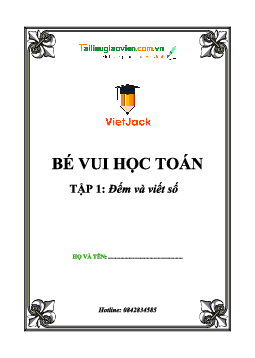 Bé vui học toán Tập 1
