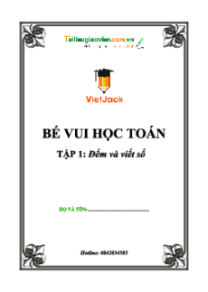 Bé vui học toán Tập 1