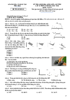 27 Đề thi HSG Vật Lí 12 năm 2025-2026 (có lời giải)