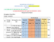 Đề thi giữa kì 1 Toán 12 Chân trời sáng tạo (Đề 10)