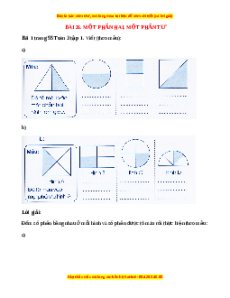 VBT Toán lớp 3 Bài 26 (Cánh diều): Một phần hai, một phần tư