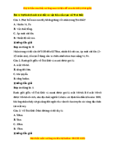 Trắc nghiệm Bài 4 Địa Lí 10 Kết nối tri thức: Sự hình thành Trái Đất, vỏ Trái Đất và vật liệu cấu tạo vỏ Trái Đất