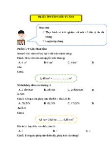 Bài tập cuối tuần Toán lớp 5 Kết nối tri thức Tuần 8