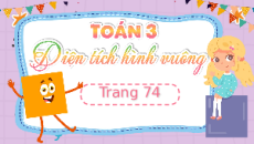 Giáo án Powerpoint Diện tích hình vuông Toán lớp 3 Chân trời sáng tạo