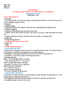 Giáo án Chuyên đề 9. Kỹ năng làm bài tập về các biện pháp tu từ (đã học)