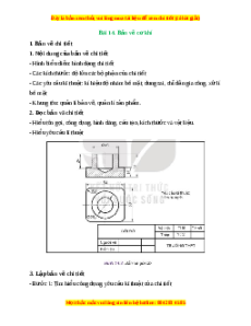 Lý thuyết Bài 14: Bản vẽ cơ khí