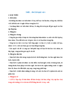 Giáo án Ôn tập học kì 1 Ngữ văn 8 Kết nối tri thức (năng lực số)
