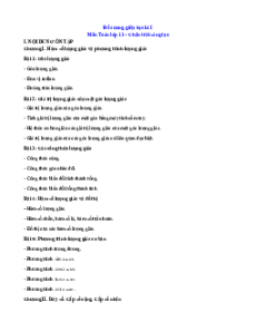 Đề cương ôn tập giữa kì 1 Toán 11 Chân trời sáng tạo cấu trúc mới