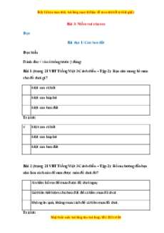 VBT Tiếng Việt 3 Bài 3 (Cánh diều): Niềm vui của em