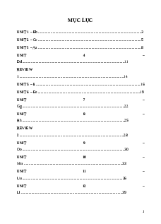 Bài tập cuối tuần Tiếng Anh lớp 1