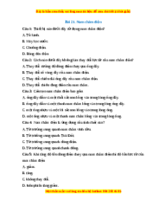 Trắc nghiệm Nam châm điện KHTN 7 Chân trời sáng tạo