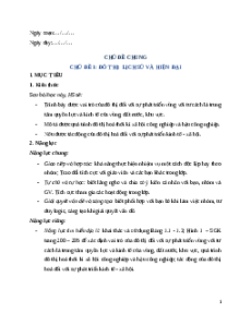 Giáo án Chủ đề 1 Địa lí 9 Cánh diều: Đô thị: Lịch sử và hiện tại