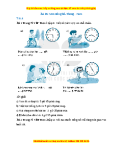 VBT Toán lớp 3 Bài 66 (Kết nối tri thức): Xem đồng hồ. Tháng – Năm