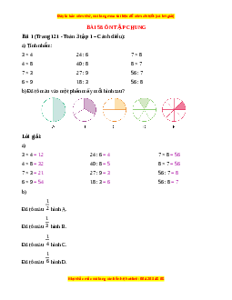 Giải Sgk Toán lớp 3 Bài 58: Ôn tập chung (Cánh diều)