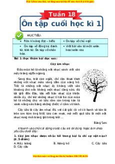 Bài tập cuối tuần Tiếng việt 4 Tuần 18 Cánh diều (có lời giải)
