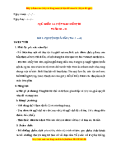 Giáo án Chuyện quả bầu Tiếng việt 2 Chân trời sáng tạo