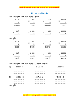 VBT Toán lớp 3 Bài 83 (Cánh diều): Luyện tập