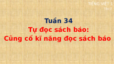 Giáo án Powerpoint Tự đọc sách báo: Củng cố kĩ năng đọc sách báo Tiếng việt lớp 1 Cánh diều