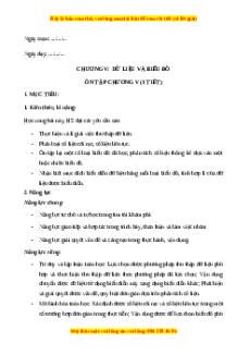 Giáo án Bài tập cuối chương 5 Toán 8 Kết nối tri thức