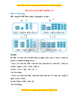 VBT Toán lớp 3 Bài 6 (Chân trời sáng tạo): Em làm được những gì?
