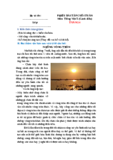 Bài tập cuối tuần Tiếng Việt lớp 5 Cánh diều Tuần 24