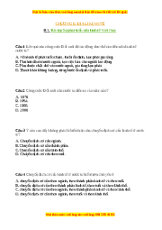 Trắc nghiệm Bài 6 Địa lí 9: Sự phát triển nền kinh tế Việt Nam