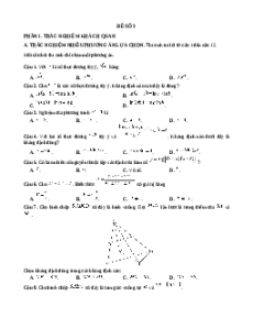Đề thi Toán 11 Giữa kì 2 Chân trời sáng tạo cấu trúc mới (Đề 3)