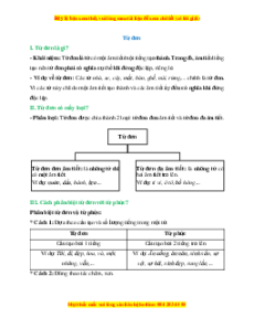 25 Chuyên đề Tiếng Việt lớp 6 Kết nối tri thức (Lý thuyết + Bài tập)