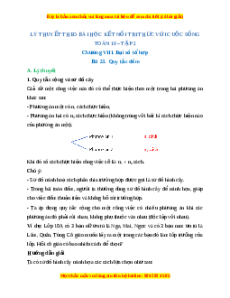 Lý thuyết Toán 10 Kết nối tri thức Bài 23: Quy tắc đếm