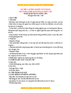 Giáo án Bài 18 Tin 11 Tin học ứng dụng Cánh diều: Nghề quản trị cơ sở dữ liệu