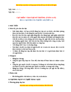 Giáo án Chuyện của thước kẻ Tiếng Việt 2 Chân trời sáng tạo