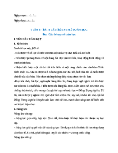 Giáo án Bài 4: Cậu bé say mê toán học Tiếng Việt lớp 5 Chân trời sáng tạo