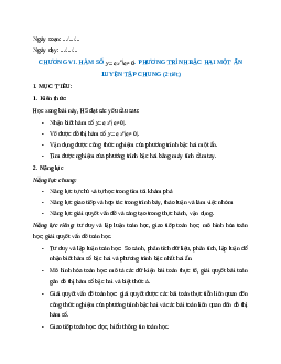 Giáo án Luyện tập chung (trang 19) Toán 9 Kết nối tri thức