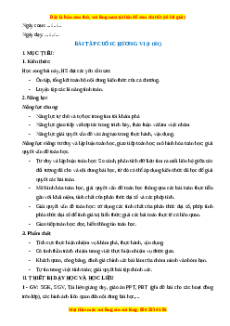 Giáo án Bài tập cuối chương 6 Toán 8 Kết nối tri thức