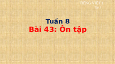 Giáo án Powerpoint Bài 45: Ôn tập Tiếng việt lớp 1 Cánh diều