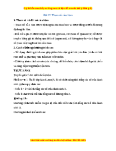 Lý thuyết Tin học 10 Kết nối tri thức Bài 27: Tham số của hàm