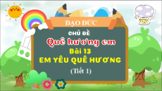 Giáo án Powerpoint Bài 13 Đạo đức lớp 2 Chân trời sáng tạo: Em yêu quê hương