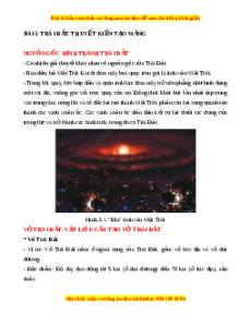 Lý thuyết Bài 3 Địa lí 10 Cánh diều: Trái đất. Thuyết kiến tạo mảng