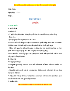 Giáo án Phép chia Toán 2 Chân trời sáng tạo