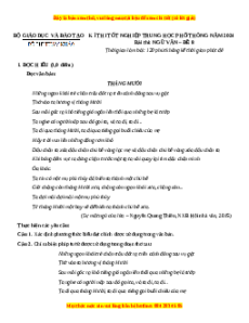 Đề Tốt nghiệp Ngữ Văn 2024 theo đề tham khảo (Đề 8)