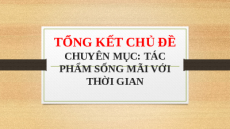 Giáo án Powerpoint Tổng kết chủ đề Ngữ văn 9