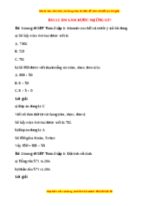 VBT Toán lớp 3 Bài 23 (Chân trời sáng tạo): Em làm được những gì