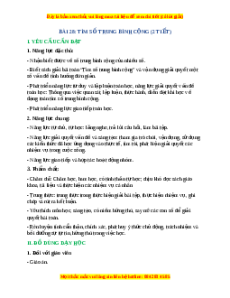 Giáo án Tìm số trung bình cộng Toán lớp 4 Cánh diều