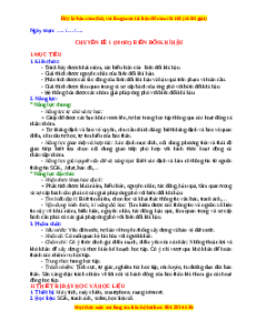 Giáo án CĐ Biến đổi khí hậu Địa lí 10 Chân trời sáng tạo